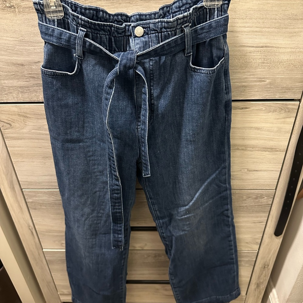 Stylish Blue Denim Pants with Belt